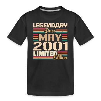 Mai 2001 Mai - Jubilé Mai 2001 - T-shirt bio Premium Enfant - noir - Devant