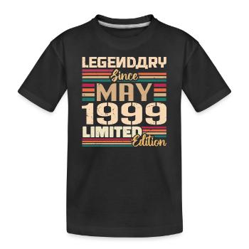 May 1999 May - Jubilee May 1999 - Kids' Premium Organic T-Shirt - black - Front