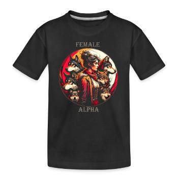 Essence d’ alpha - T-shirt bio Premium Enfant - noir - Devant