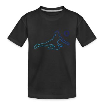 Volley Volley-ball masculin Volley-ball féminin - T-shirt bio Premium Enfant - noir - Devant