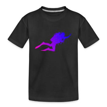 Diver Scuba Diver Scuba Diver Ladies - Kids' Premium Organic T-Shirt - black - Front