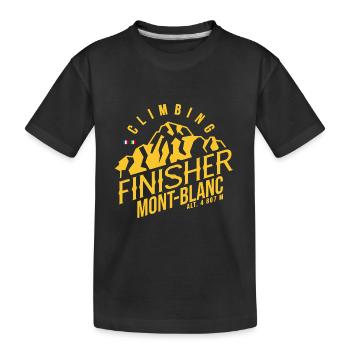 climbing Finisher climb mont blanc - T-shirt bio Premium Enfant - noir - Devant
