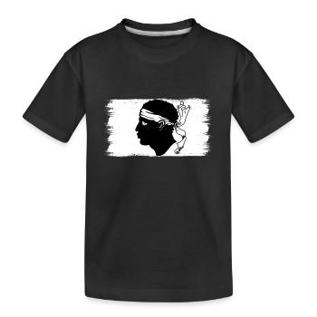 Drapeau Corse Drapeau Corse Corse - T-shirt bio Premium Enfant - noir - Devant
