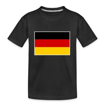 Drapeau de l’Allemagne - T-shirt bio Premium Enfant - noir - Devant