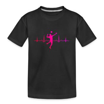 Faustball Faustballspielen Herren Fistball - Kinder Premium Bio T-Shirt - Schwarz - Vorne