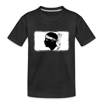 Drapeau Corse Drapeau Corse Corse - T-shirt bio Premium Enfant - noir - Devant