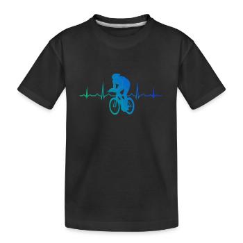 Vélo de route vélo de route pour hommes vélo de course vélo de route - T-shirt bio Premium Enfant - noir - Devant