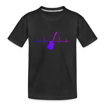 Guitar Gitarre Gitarrist Herren Guitar Player - Kinder Premium Bio T-Shirt - Schwarz - Vorne