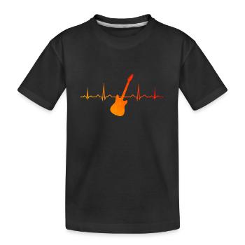 Gitarrist Guitar Player Gitarre Damen Guitar - Kinder Premium Bio T-Shirt - Schwarz - Vorne