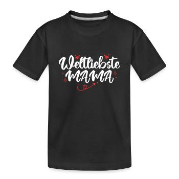 Mutter Familie Mama Geschenk - T-shirt bio Premium Enfant - noir - Devant
