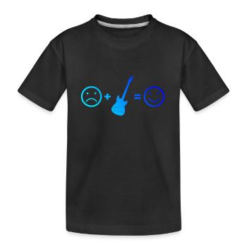 guitare électrique guitare classique guitare électrique - T-shirt bio Premium Enfant - noir - Devant