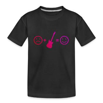 Egitarre classical guitar akustische gitarre - Kinder Premium Bio T-Shirt - Schwarz - Vorne
