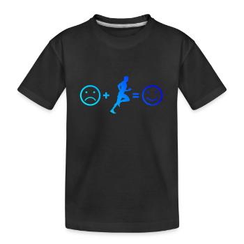 Course de fitness Course à pied Cross Country Running - T-shirt bio Premium Enfant - noir - Devant