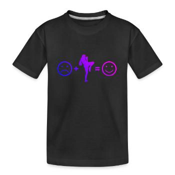 Boxe Thaï Boxeur Thaï Boxe Thaï Hommes Muay Thai - T-shirt bio Premium Enfant - noir - Devant