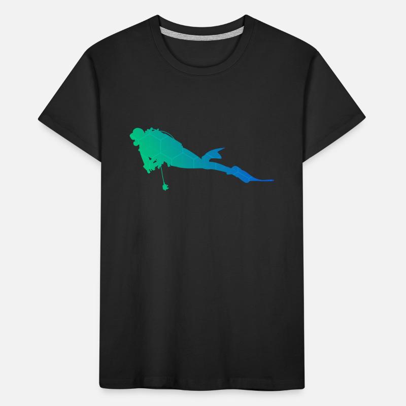 Femmes Plongeuse Plongeuse Plongeuse Plongeuse Plongeuse Plongée Libre T-shirt bio Premium Enfant