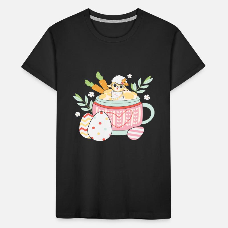 BOW Easter Chibi Cup Kids' Premium Organic T-Shirt