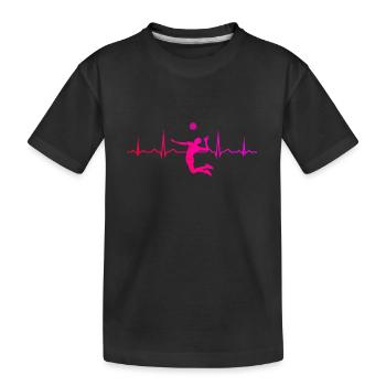 Beach Volley Volley Hommes Beach Volleyball - T-shirt bio Premium Enfant - noir - Devant