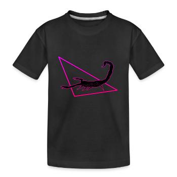 Scorpion en violet/rose - T-shirt bio Premium Enfant - noir - Devant