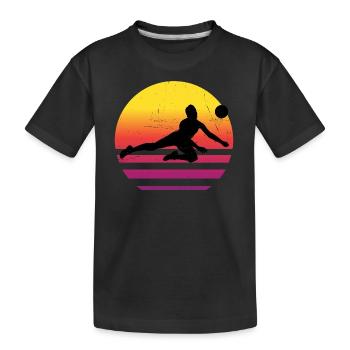 Volleyball Volleyball Masculin Volley-ball Féminin - T-shirt bio Premium Enfant - noir - Devant