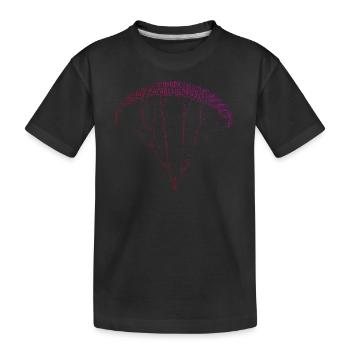 Paragliding Paragliding Men Paraglider - Kids' Premium Organic T-Shirt - black - Front
