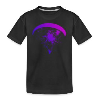 Paragliding Paragliding Paragliding - Kids' Premium Organic T-Shirt - black - Front