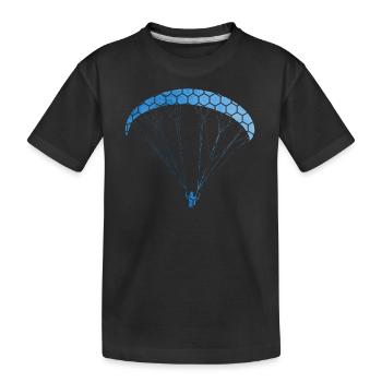 Men's Paraglider Paragliding Paragliding Paragliding - Kids' Premium Organic T-Shirt - black - Front