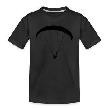 Paragliding Paragliding Paragliding - Kids' Premium Organic T-Shirt - black - Front