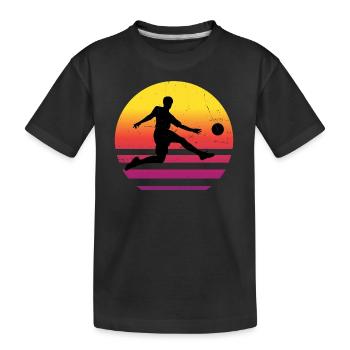 Football Football Football Football Jouer Hommes - T-shirt bio Premium Enfant - noir - Devant
