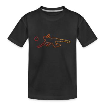 Volleyball Volleyball Women's Volleyball - Kids' Premium Organic T-Shirt - black - Front