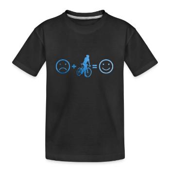 Men's Road Bike Road Bike Road Bike Road Bike - Kids' Premium Organic T-Shirt - black - Front
