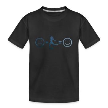 Fussballspiel Soccer Fussballspielen Fussball - Kinder Premium Bio T-Shirt - Schwarz - Vorne