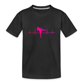 Boxe Thaï Boxeur Thaï Boxe Thaï Hommes Muay Thai - T-shirt bio Premium Enfant - noir - Devant