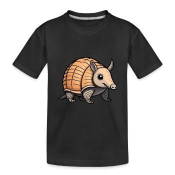 Tatous mignons - T-shirt bio Premium Enfant - noir - Devant