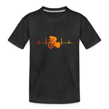 Vélo de route Cycliste de route Vélo de route Vélo de route - T-shirt bio Premium Enfant - noir - Devant