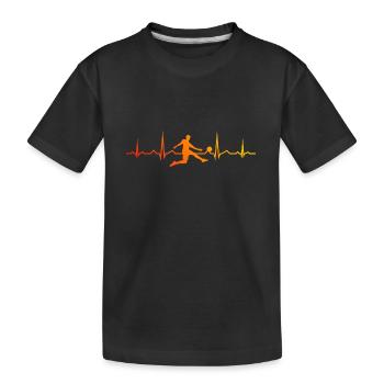 Footballeurs Football Football Féminin - T-shirt bio Premium Enfant - noir - Devant