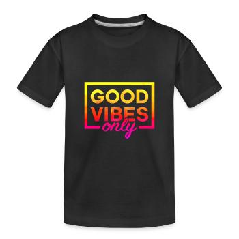 Only Tie Dye Good Vibe - T-shirt bio Premium Enfant - noir - Devant