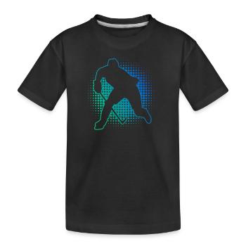 Joueurs de hockey sur glace Hockey sur glace Hockey sur glace Hockey sur glace - T-shirt bio Premium Enfant - noir - Devant