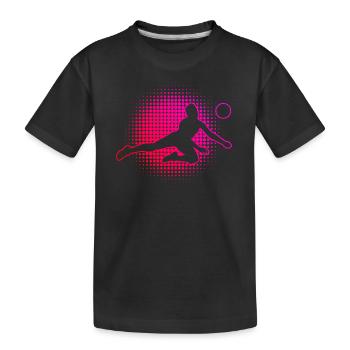 Volley-ball volley-ball volley-ball volleyeur Volley - T-shirt bio Premium Enfant - noir - Devant