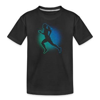 Course à pied Course Jogging Course Jogging Femmes - T-shirt bio Premium Enfant - noir - Devant