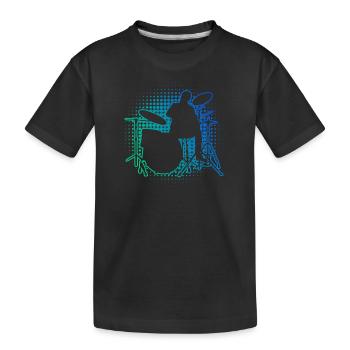 Herren Schlagzeugspieler Schlagzeuger Schlagzeug - Kinder Premium Bio T-Shirt - Schwarz - Vorne