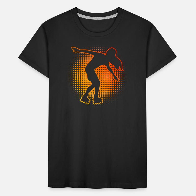 Roller Skating Rollerskate Roller Skates Kids' Premium Organic T-Shirt