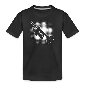 Trumpets Player Trumpet Player Trumpet - Kids' Premium Organic T-Shirt - black - Front