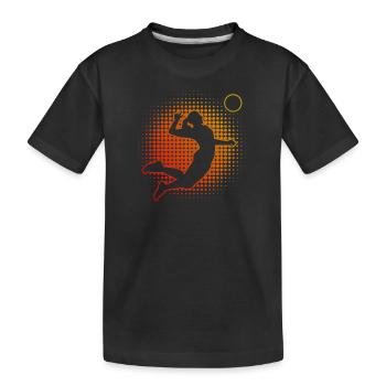 Volley-ball Volley-ball Jeux de volley-ball Jeu de volley-ball - T-shirt bio Premium Enfant - noir - Devant