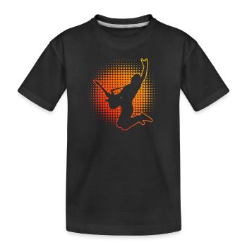 guitare acoustique guitare électrique guitare guitare jeux de guitare - T-shirt bio Premium Enfant - noir - Devant