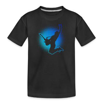 Guitare Guitare Électrique Guitare Electrique Femmes - T-shirt bio Premium Enfant - noir - Devant