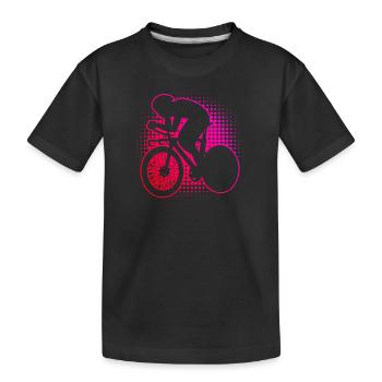 Vélo de route Cycliste de route Vélo de route Vélo de route - T-shirt bio Premium Enfant - noir - Devant