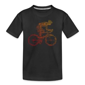 Vélo de route Vélo de route Vélo de route Vélo de route - T-shirt bio Premium Enfant - noir - Devant