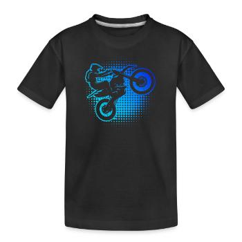 Motocross Supermoto Dirt Bike Dirt Biker - Kinder Premium Bio T-Shirt - Schwarz - Vorne