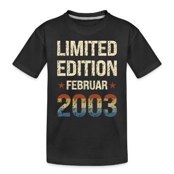 Limited Edition 21 Birthday Party Vintage 2003 - Kids' Premium Organic T-Shirt - black - Front