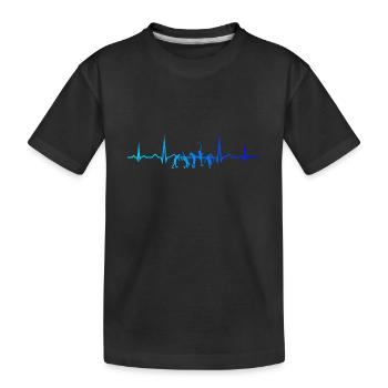 Tennis Tennis Joueur de tennis Femmes Tennis sp - T-shirt bio Premium Enfant - noir - Devant